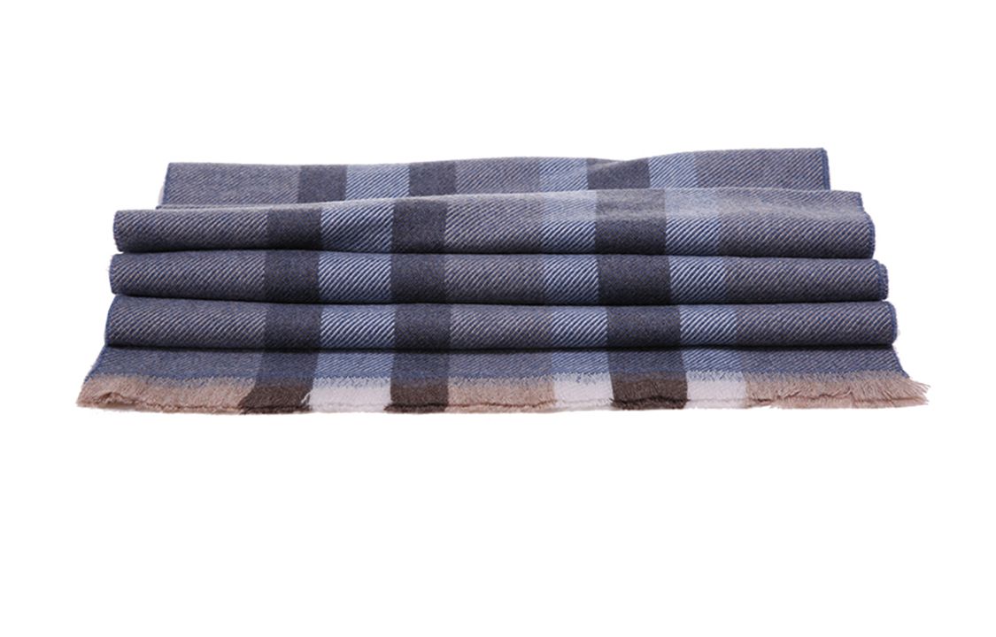 GUCCI Blue Grey Wool Fashion Scarf for Men 387574-4G200-1677 圖 5