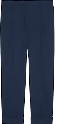 구찌 블루 로고 자수 하이웨이스트 스트레이트 팬츠 SS23 남성용 742764-ZANYI-4080 Buy 구찌 블루 로고 자수 하이웨이스트 스트레이트 팬츠 SS23 남성용 742764-ZANYI-4080