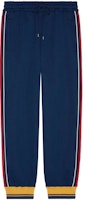 Gucci Blue Jacquard Knit Track Pants with Side Stripes SS22 675143-XJDVX-4463 Gucci Blue Jacquard Knit Track Pants with Side Stripes SS22 675143-XJDVX-4463