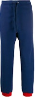 Gucci Blue Knit Track Pants with Side Stripe and Drawstring 576063-XJBBP-4703 Gucci Blue Knit Track Pants with Side Stripe and Drawstring 576063-XJBBP-4703
