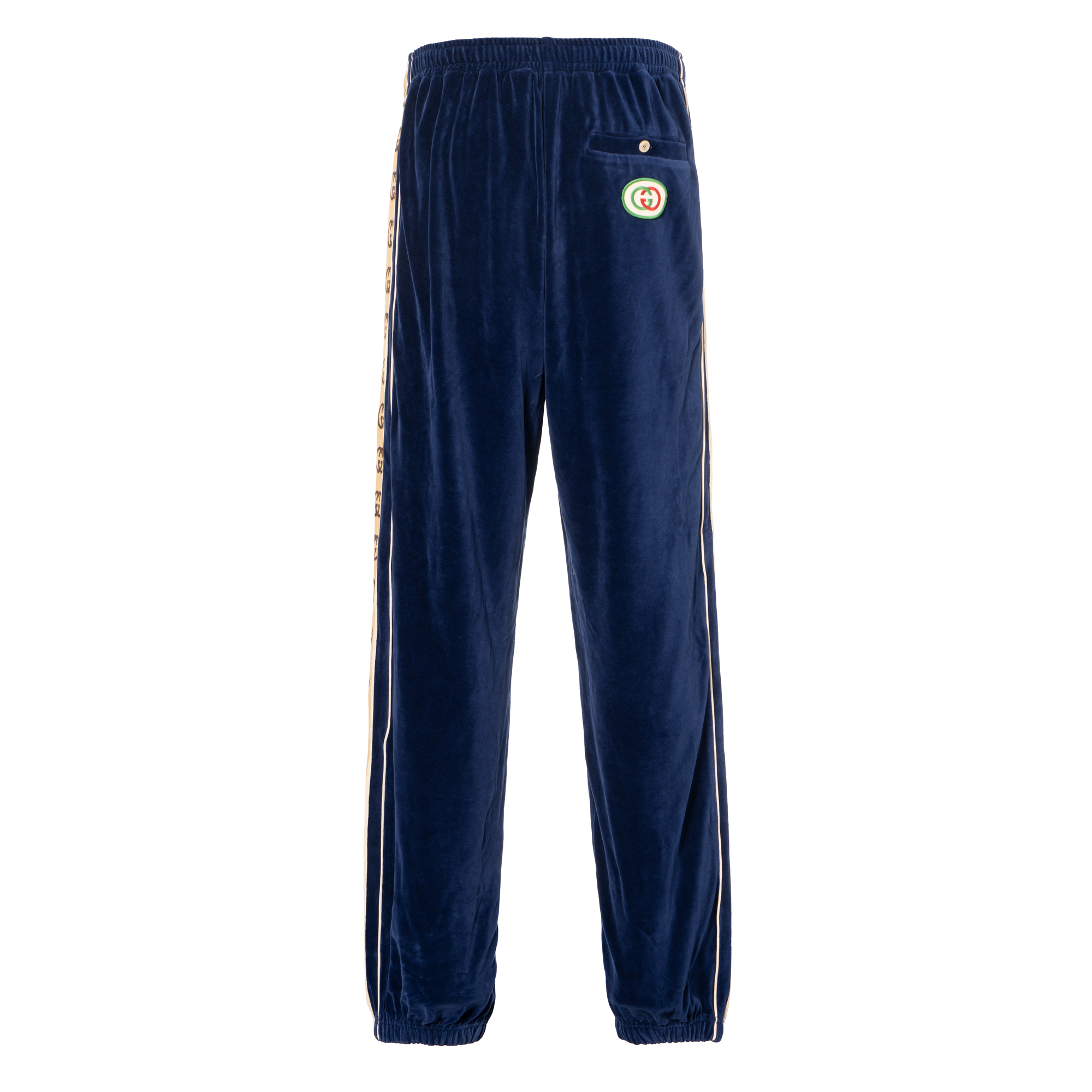 Gucci Blue Logo Loose Knit Jogger Pants 574097-XJA6U-4541