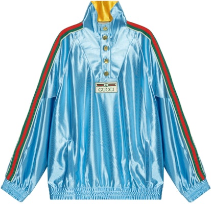 古驰蓝色长袖条纹Logo卫衣 653372-XJDE6-4670 Buy 古驰蓝色长袖条纹Logo卫衣 653372-XJDE6-4670