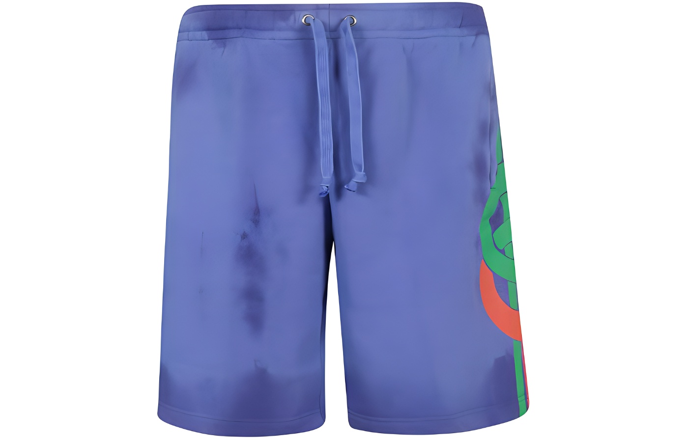 Gucci Blue Loose Fit Logo Print Drawstring Casual Shorts 536557-XJA46-4804