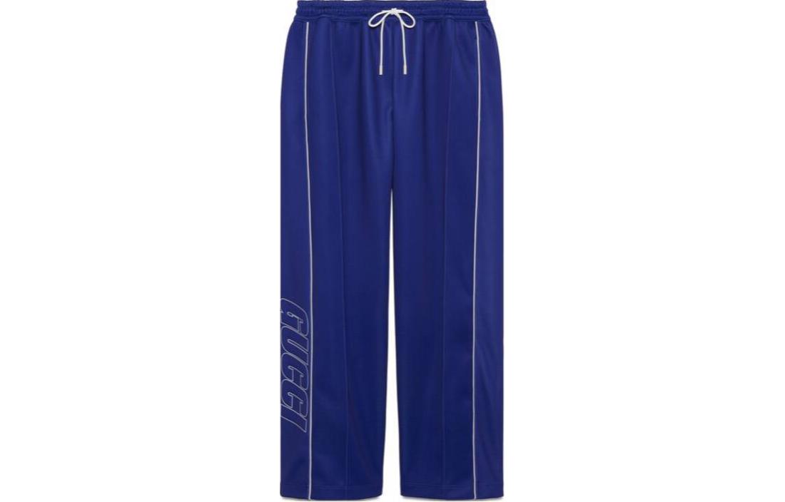 Gucci Blue Neoprene Wide Leg Jogging Pant 768484-XJF38-4447