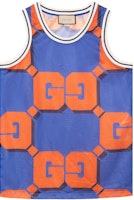 Gucci Blue Pattern Print Sleeveless Tank Top for Men 733517-XJFAN-4935 Gucci Blue Pattern Print Sleeveless Tank Top for Men 733517-XJFAN-4935