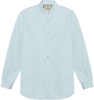 Gucci Blue SS22 Solid Color Long Sleeve UV Resistant Shirt 672134-ZAEC4-4977 Buy Gucci Blue SS22 Solid Color Long Sleeve UV Resistant Shirt 672134-ZAEC4-4977