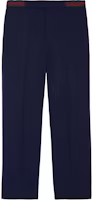 Gucci Blue Straight-Fit Stretch Casual Pants 751788Z798C4225 Gucci Blue Straight-Fit Stretch Casual Pants 751788Z798C4225