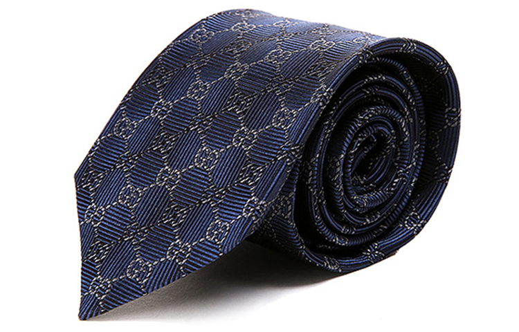 Order GUCCI 藍色印花斜紋絲綢領帶 408869-4E002-4162