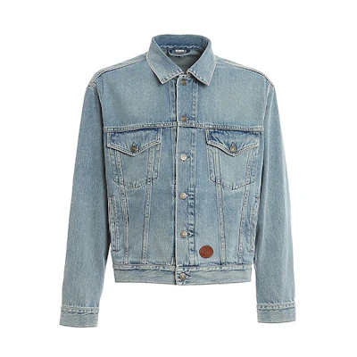 Gucci Blue Washed Denim Single-Breasted Casual Jacket for Men 594850-XDA83-4452