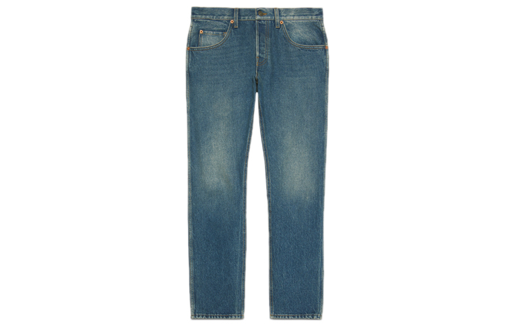 Buy Gucci Jeans Biru Washed Marble Potongan Tirus. 408637-XDBBQ-4011