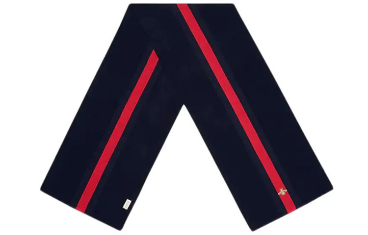 GUCCI Blue Wool Cashmere Silk Tassel Scarf 475513-4G487-4068 圖 4