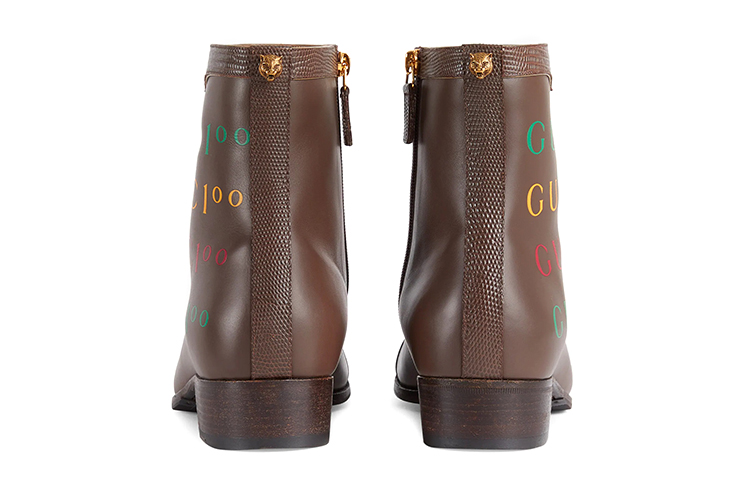 Shop Boot Gucci '100th Anniversary Coklat' 681619-1DX20-2590