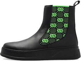 Gucci Boot 'GG Jersey - Black Neon Green' 718713-AAA8L-1065 Gucci Boot 'GG Jersey - Black Neon Green' 718713-AAA8L-1065