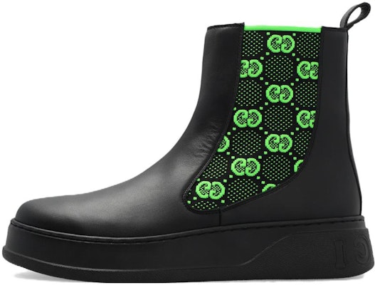 Gucci Boot 'GG Jersey - Black Neon Green' 718713-AAA8L-1065 Buy Gucci Boot 'GG Jersey - Black Neon Green' 718713-AAA8L-1065