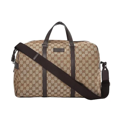 Gucci Boston GG Duffle Bag Beige/Ebony