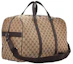 Order Gucci波士顿GG旅行袋 米色/深棕色