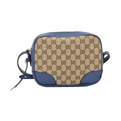Gucci Bree Camera Bag GG Supreme Blue/Beige