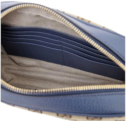 Bolso Cámara Gucci Bree GG Supreme Azul/Beige Lookbook Bolso Cámara Gucci Bree GG Supreme Azul/Beige