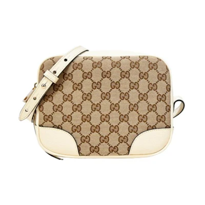 Gucci Bree GG Crossbody Bag Guccissima Beige/White