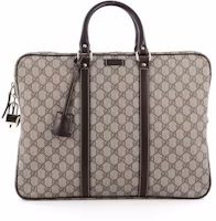 Gucci Briefcase GG Supreme Large Brown Gucci Briefcase GG Supreme Large Brown