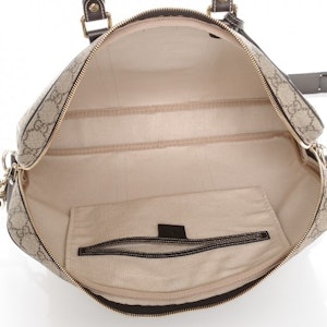 Maletín Gucci GG Supreme Grande Marrón Lookbook Maletín Gucci GG Supreme Grande Marrón