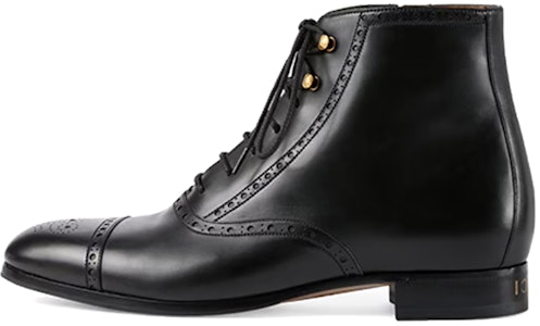 But Hitam Gucci Brogue Detail Ankle. 658237-1W600-1000 Buy But Hitam Gucci Brogue Detail Ankle. 658237-1W600-1000