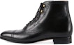 Buy But Hitam Gucci Brogue Detail Ankle. 658237-1W600-1000