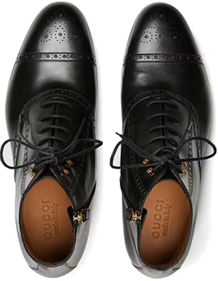 Gucci Brogue Detail Ankle Boot 'Black' 658237-1W600-1000 Shop Gucci Brogue Detail Ankle Boot 'Black' 658237-1W600-1000
