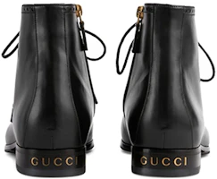 Purchase Gucci 古馳 時尚休閒 布洛克細節短靴 黑