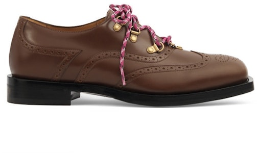 GUCCI古馳 系帶粗跟 正裝皮鞋 男款 棕色 Buy GUCCI古馳 系帶粗跟 正裝皮鞋 男款 棕色