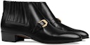 Lookbook Gucci But Kasut Kulit Buku Lali 'Double G Hitam' 563268-06F00-1000
