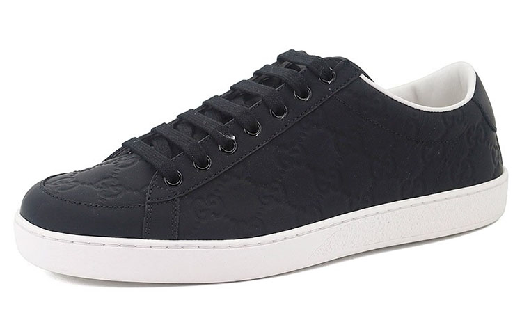 gucci ブラックロゴフラットシューズ Buy Gucci Brooklyn Guccissima Low 'Black' 322734-AF710-1000