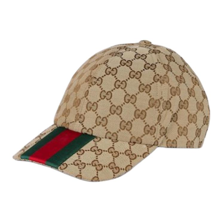 GUCCI Brown Canvas Patterned Baseball Cap Unisex Couple Style. 7890164HBA89784