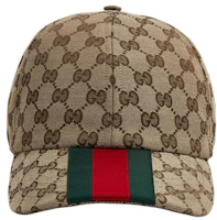 Lookbook GUCCI 棕色帆布圖案棒球帽 情侶款 男女適用 7890164HBA89784