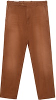 Gucci Brown Cotton Logo Patch Straight-Leg Pants SS23 705867-ZALUF-2543 Gucci Brown Cotton Logo Patch Straight-Leg Pants SS23 705867-ZALUF-2543