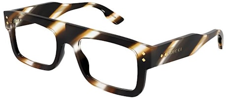 GUCCI Brown Irregular Acetate Optical Frame Glasses with Lettering for Men. GG1085O002 GUCCI Brown Irregular Acetate Optical Frame Glasses with Lettering for Men. GG1085O002