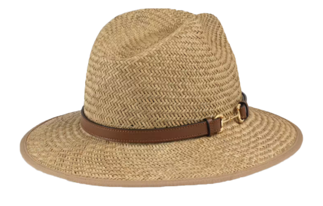 Order GUCCI Topi Kulit Coklat Horsebit Unisex. 656516-3HAEI-9264