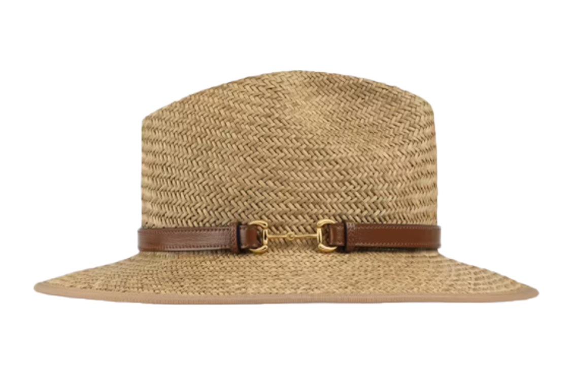 Purchase GUCCI Topi Kulit Coklat Horsebit Unisex. 656516-3HAEI-9264