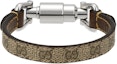Shop Pulsera Metálica Marrón GUCCI con Logo Grabado para Hombre. 759957-IAADV-8489