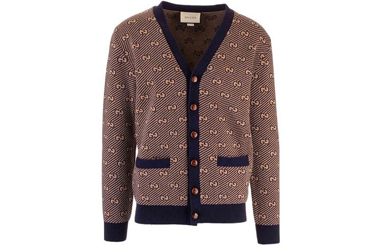 Buy Suéter Tejido de Lana con Rayas Marrones Gucci. 630412-XKBFZ-4314