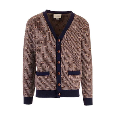 Gucci Brown Striped Wool Knit Sweater 630412-XKBFZ-4314