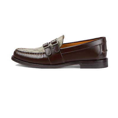 Gucci Buckle Loafer 'GG Monogram - Dark Brown'