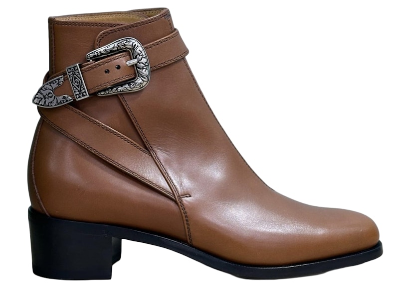 Gucci Buckled Ankle Boot 'Brown' 723657-1W600-2535