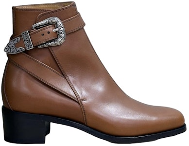 Gucci Sepatu Boot Pergelangan 'Coklat' dengan Gesper 723657-1W600-2535 Buy Gucci Sepatu Boot Pergelangan 'Coklat' dengan Gesper 723657-1W600-2535