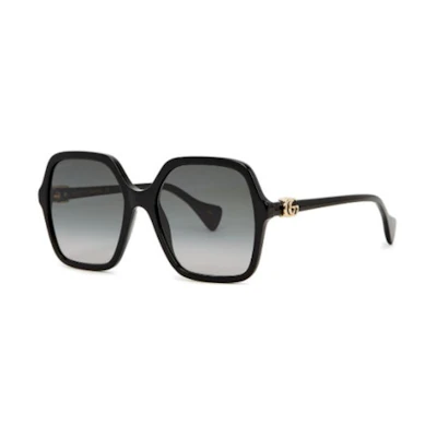 GUCCI Butterfly Sunglasses Black - Unisex Couple Style with Logo Temples. 14956324