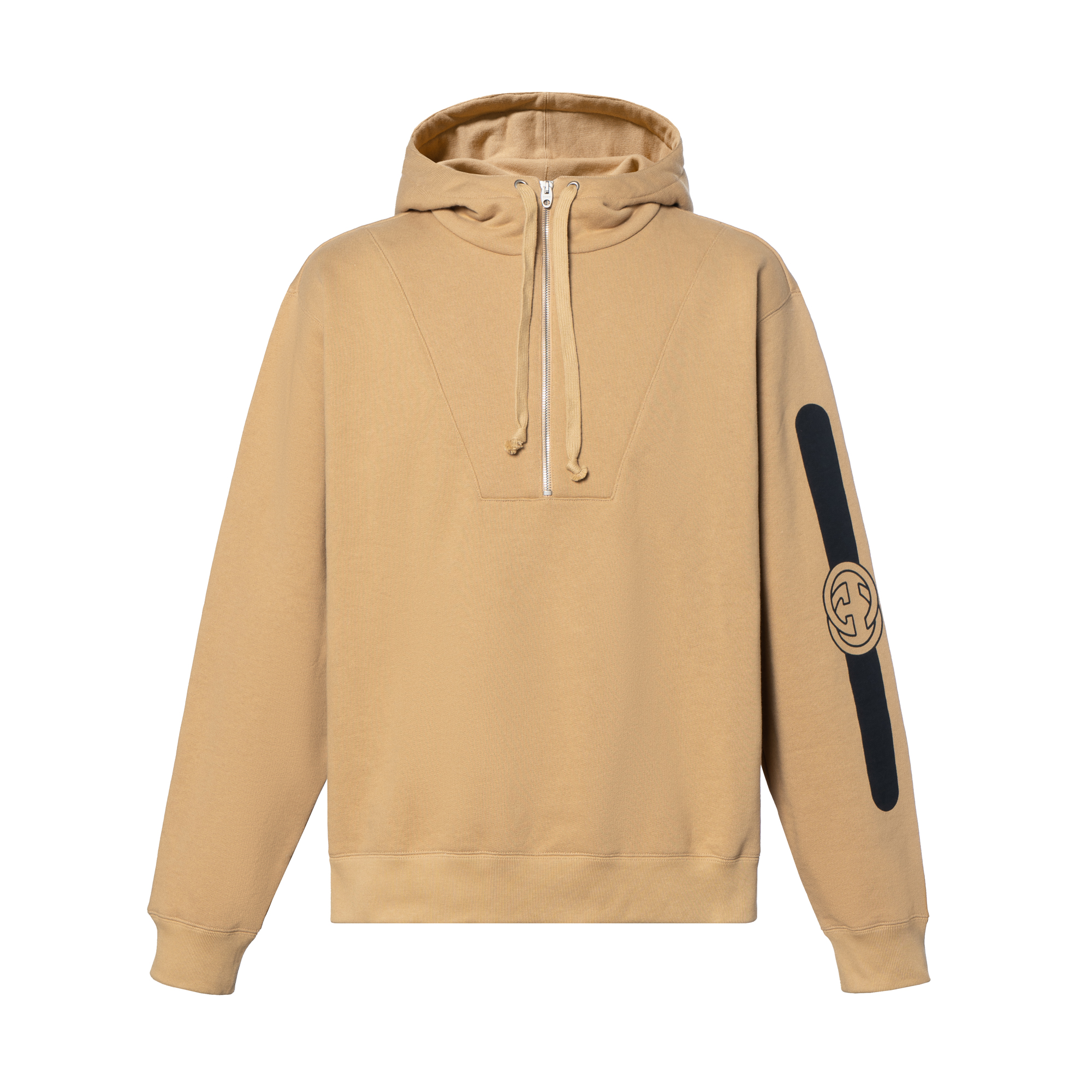 Gucci Camel Logo Print Hoodie 627079-XJCOH-2101