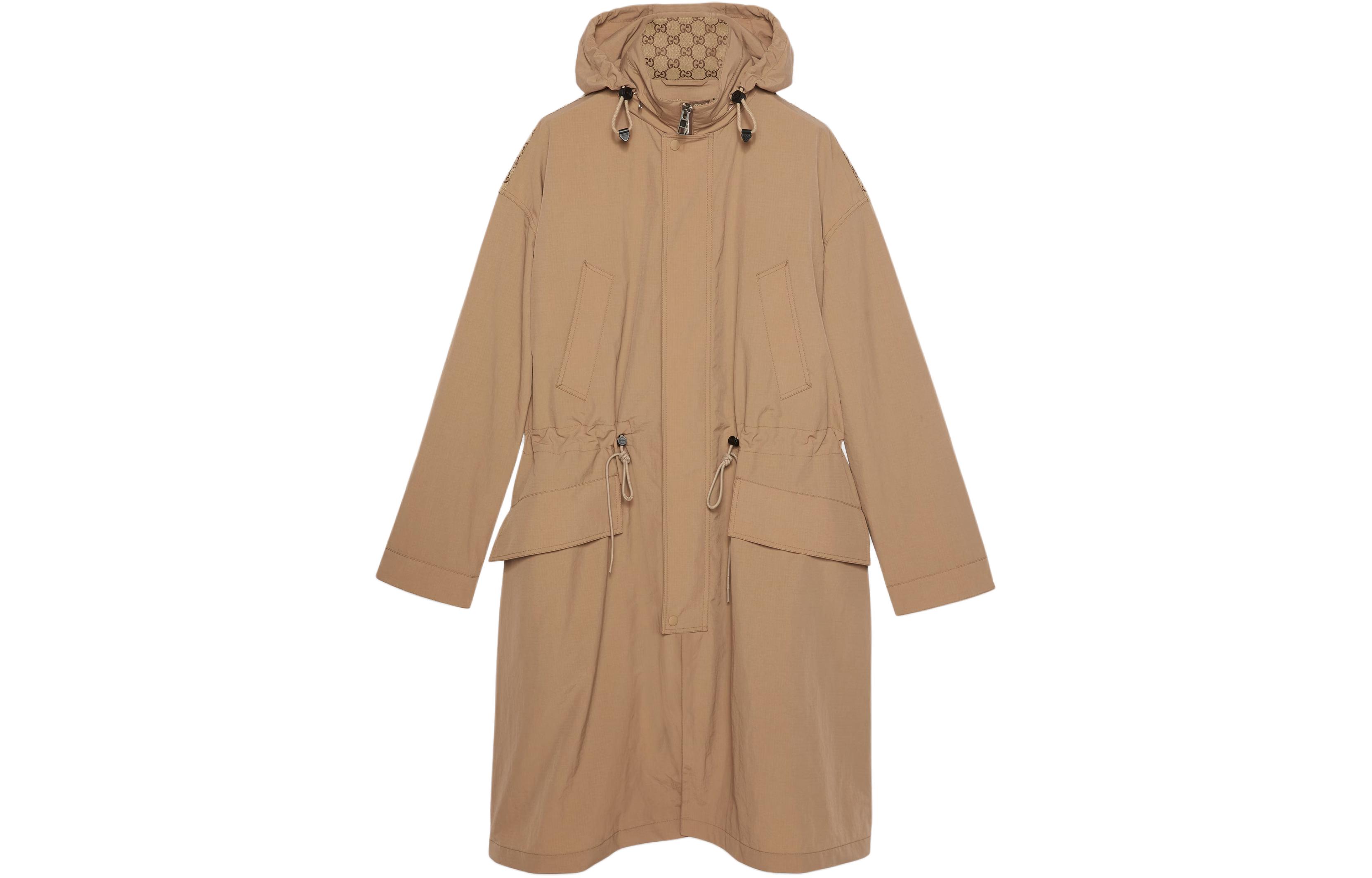 Gucci Camel Zipper Long Coat FW23 762598-ZAPBR-2602