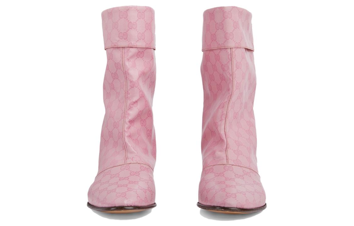 Lookbook Gucci Sepatu Bot Kanvas 'Pink' 760474-UVS00-5823