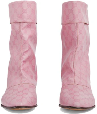 Gucci Sepatu Bot Kanvas 'Pink' 760474-UVS00-5823 Lookbook Gucci Sepatu Bot Kanvas 'Pink' 760474-UVS00-5823