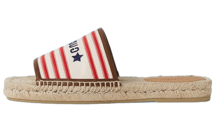 Gucci Canvas Fashion Sandal 'White Red' 692969-F6LZ0-9098